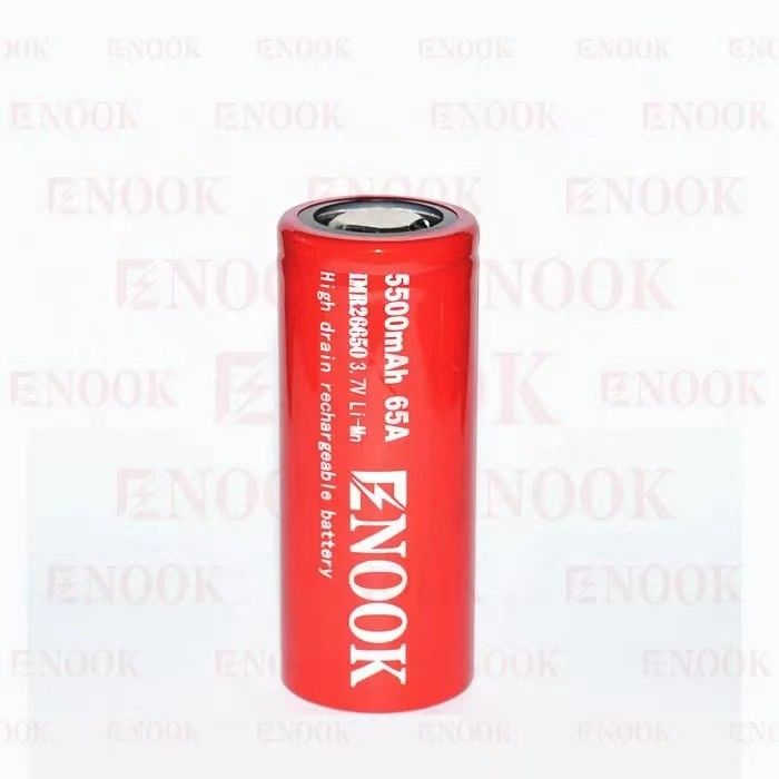 5500mAh 3.7V lithium ion 26650 battery Rechargeable 18650 Flat Top High Drain Battery