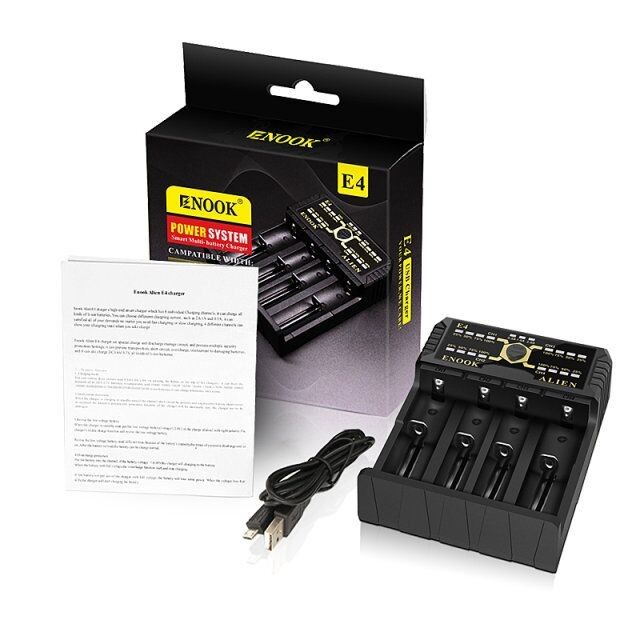 Enook E4 Li Ion Batteries Charger Discharge With Ake Charge DC 3.6V / 3.7V