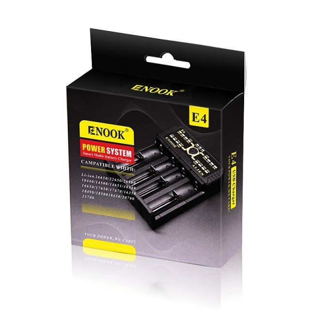 Enook E4 Li Ion Batteries Charger Discharge With Ake Charge DC 3.6V / 3.7V