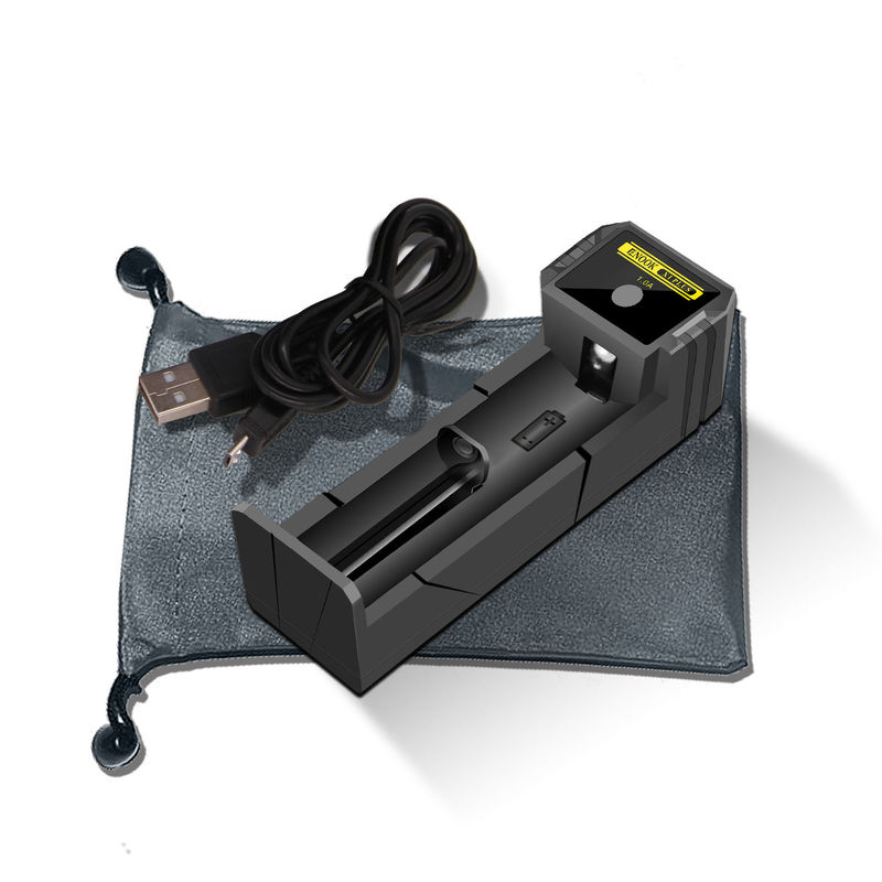 Single Slot Lithium Ion Battery Charger 1.0A Current USB 18650 Fast Battery Charger
