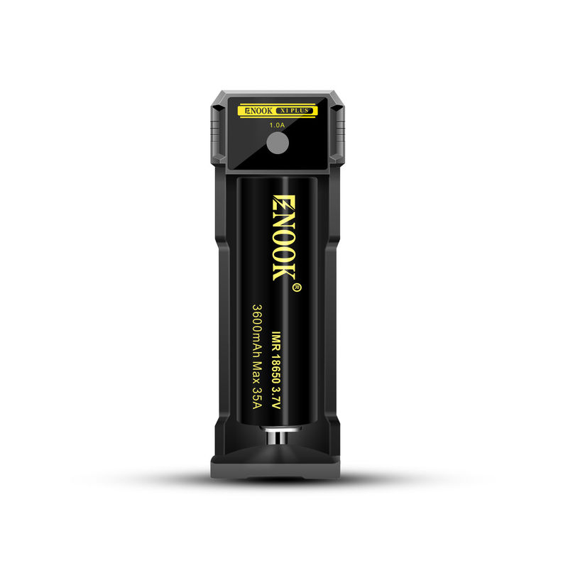 Single Slot Lithium Ion Battery Charger 1.0A Current USB 18650 Fast Battery Charger