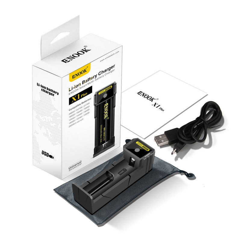 DC 5V 1A Lithium Ion Battery Charger Compatible With 26650 20700 21700 18650 Battery