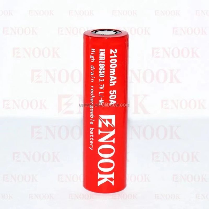 Portable 18650 High Drain Li Ion Battery 2100mAh 3.7V Max 50A With Flat Top