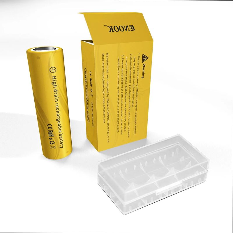 Doublepow Wholesale price 18650 3.7V 2200mah rechargeable battery cell 40A 3.7V mod 18650 yellow li-ion battery