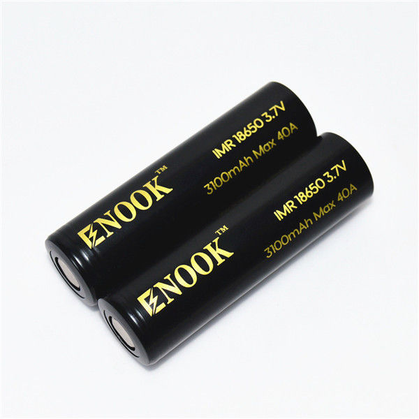 3100mAh 3.7V 18650 Button Top Li Ion Batteries 40A High Drain Rechargeable Battery