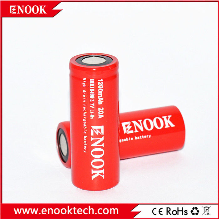 18490 Cylinder Lithium Ion Battery Cell 1200mAh 3.7V 20A For Electric Bicycle