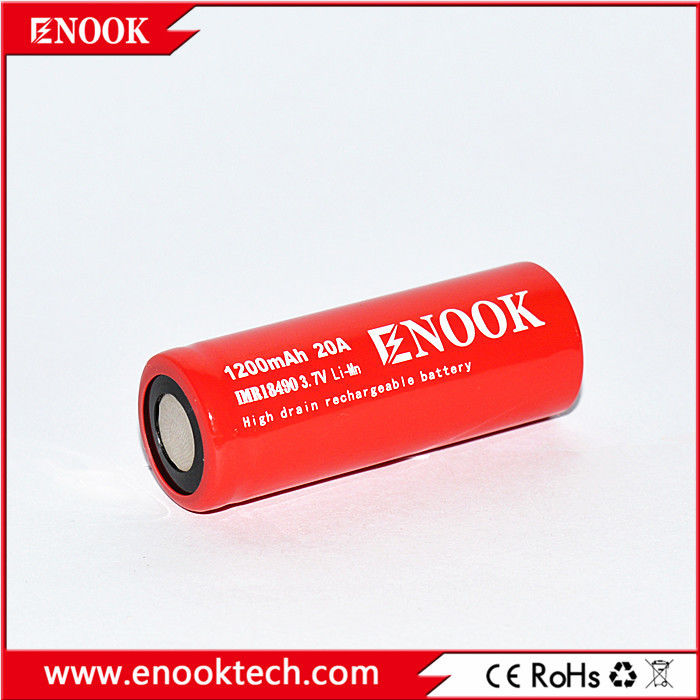 18490 Cylinder Lithium Ion Battery Cell 1200mAh 3.7V 20A For Electric Bicycle