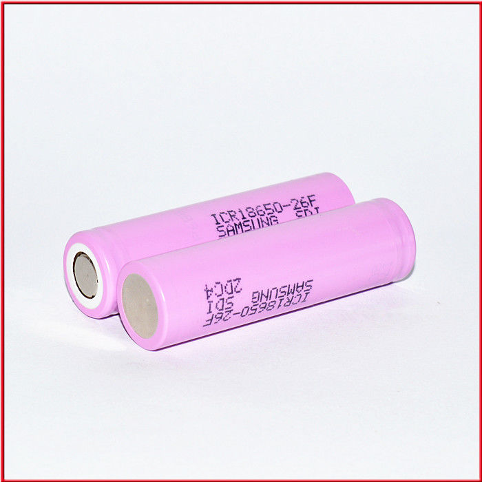 SAM ICR18650 26F 2600mAh 26JM 26J 26H 3.6V 18650 2600mAh lithium battery 510 thread battery
