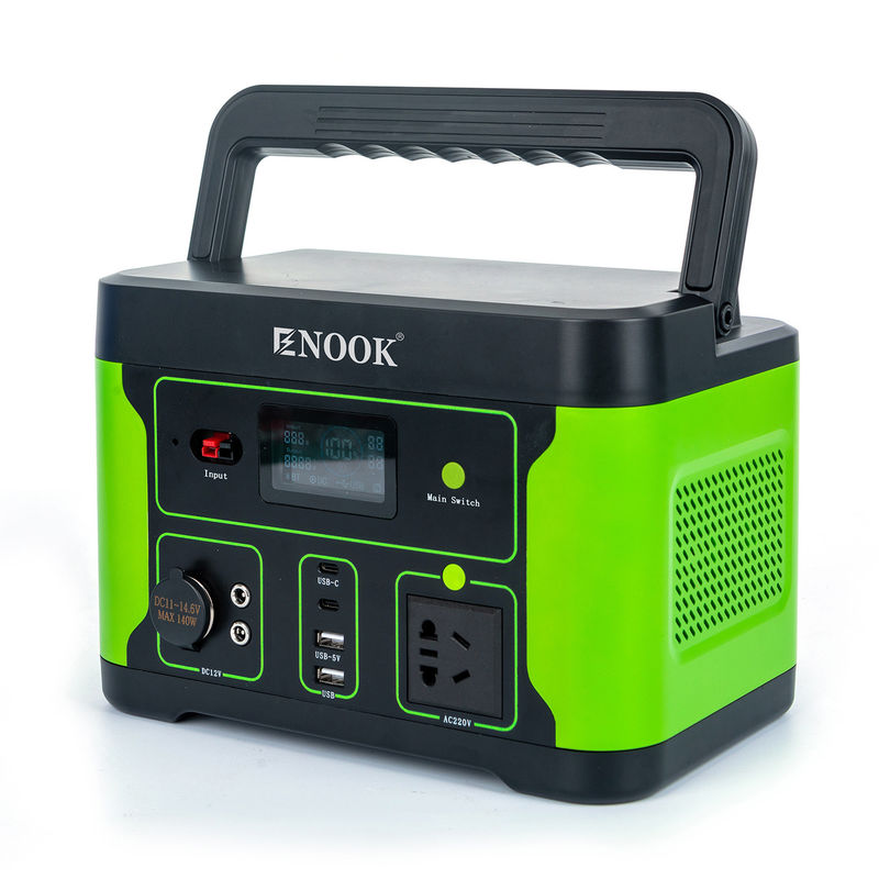 Outdoor Energy Storage Power Station 500W Portable Solar Generator For Camping