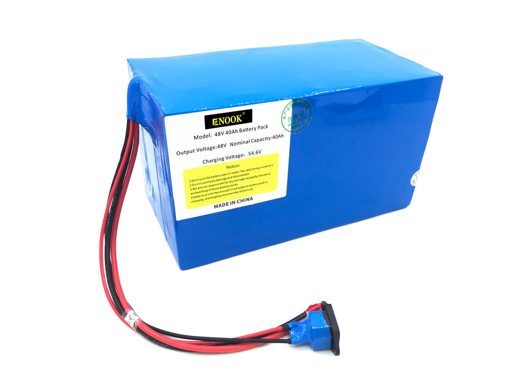 Enook Blue Type 48v 40ah Lithium Ion Battery For E Bike Customized