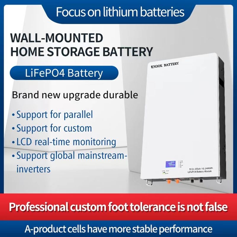 51.2V LiFePO4 Solar Home Energy Storage Battery Customized For Hybrid Inverter