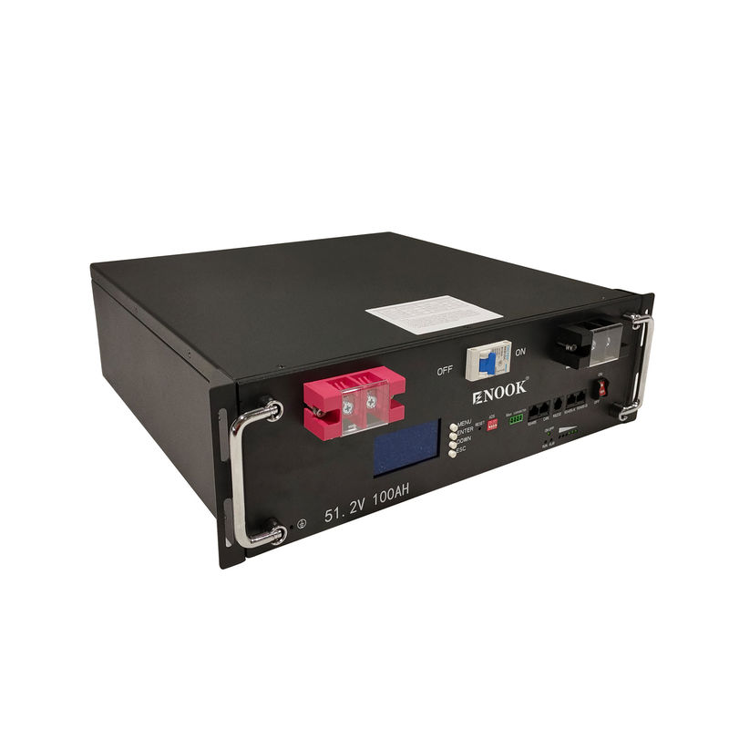 51.2V Black LiFePO4 Energy Storge Battery For UPS , Rack Mounted Server Batteries