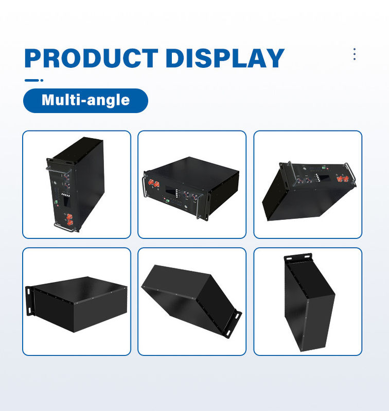 Smart BMS LiFePO4 10kwh 48V 200Ah Solar Lithium Ion Server Rack Mounted Battery Pack For Solar System