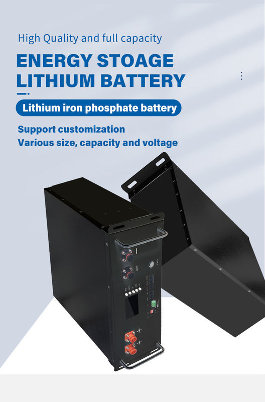 Smart BMS LiFePO4 10kwh 48V 200Ah Solar Lithium Ion Server Rack Mounted Battery Pack For Solar System