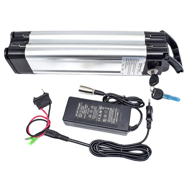 E Bike Silver Fish Lithium Battery Pack Recommended For 23 ± 5°C Storage Temperature