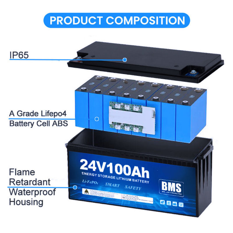 12V  24V 48V Lifepo4 Battery Pack With 120A Discharge Current Lithium Iron Phosphate Battery