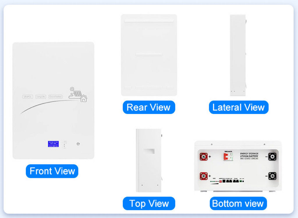 CE/ROHS/UN38.3/MSDS/DGC Certified Solar Energy Storage System with 90% Discharge Rate