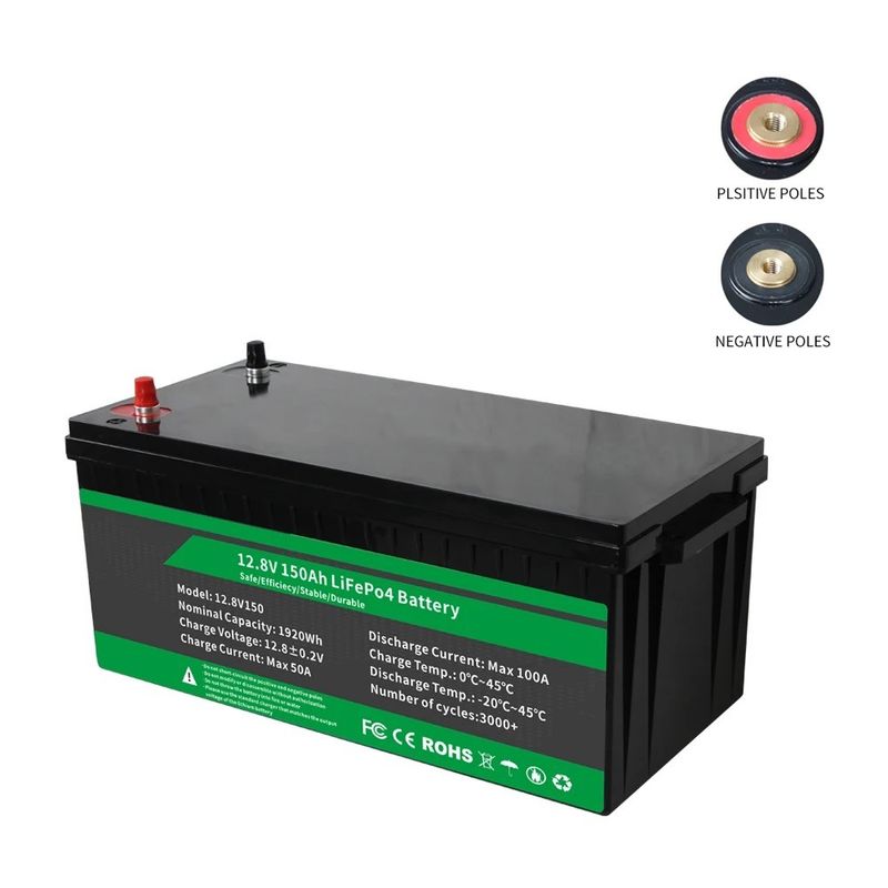 12.8v 100ah 150ah 105ah 200ah Lithium Ion Battery Pack With Advanced BMS Function Long Cycle Life
