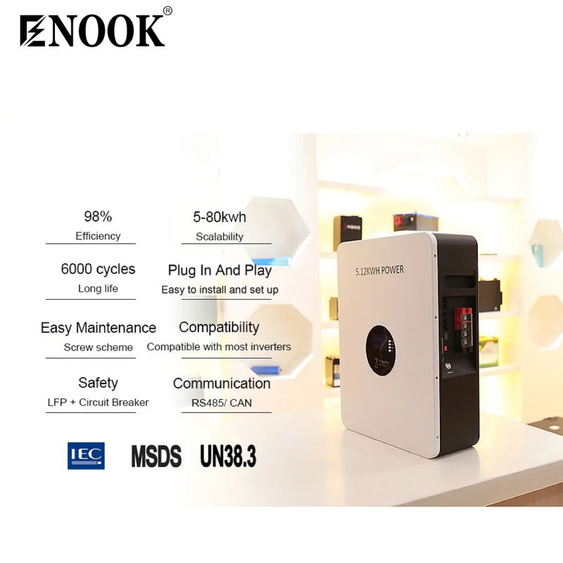 48v 51.2v 10 Kw 200ah Lithium Power Wall Lithium Solar Battery Powerwall Hybrid Solar Power System