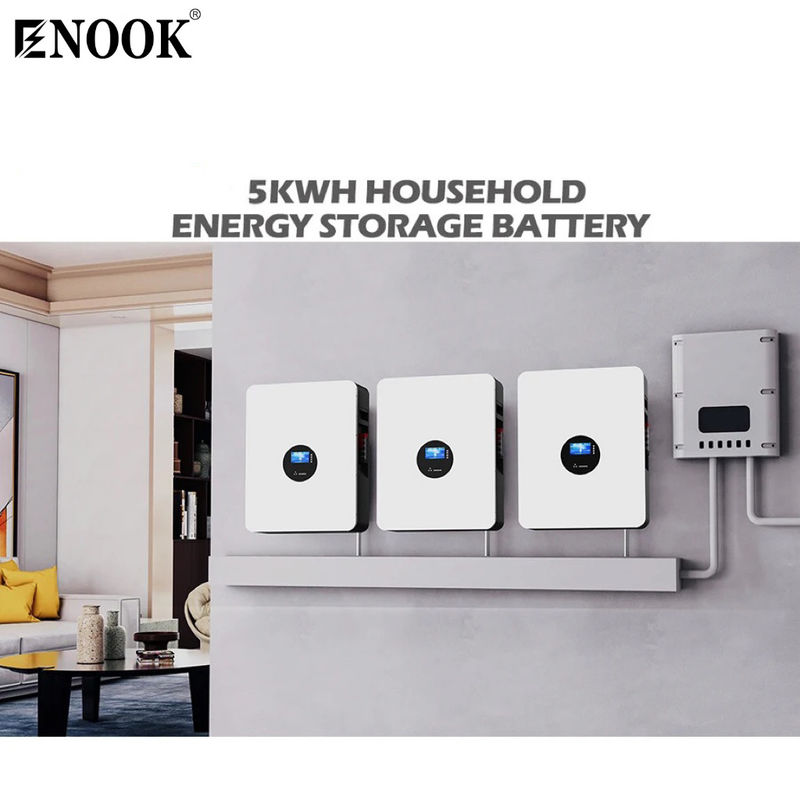 5.12kWh Smart Home Energy Storage Battery On Off Grid Hybrid Solar Inverter