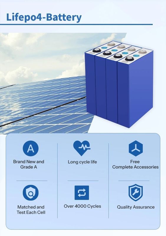 Original QR Code Lifep04 Lithium Ion Battery 280ah 105ah 200ah 304ah 50ah 173ah Grade A
