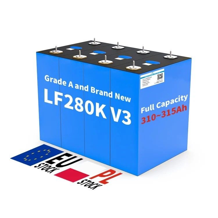 High Capacity 280Ah LiFePO4 Battery Lithium Iron Phosphate Cells for Solar EV RV Pack