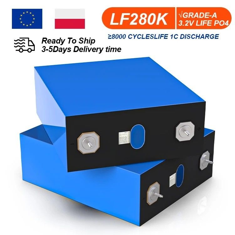 High Capacity 280Ah LiFePO4 Battery Lithium Iron Phosphate Cells for Solar EV RV Pack