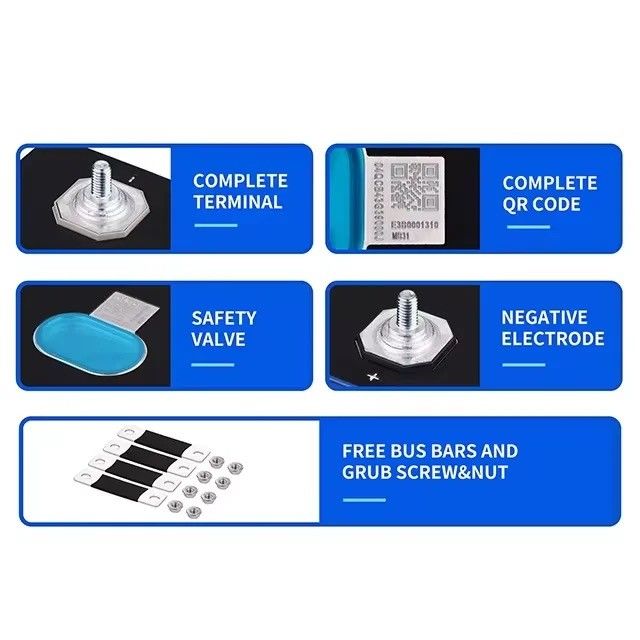 High Capacity 280Ah LiFePO4 Battery Lithium Iron Phosphate Cells for Solar EV RV Pack