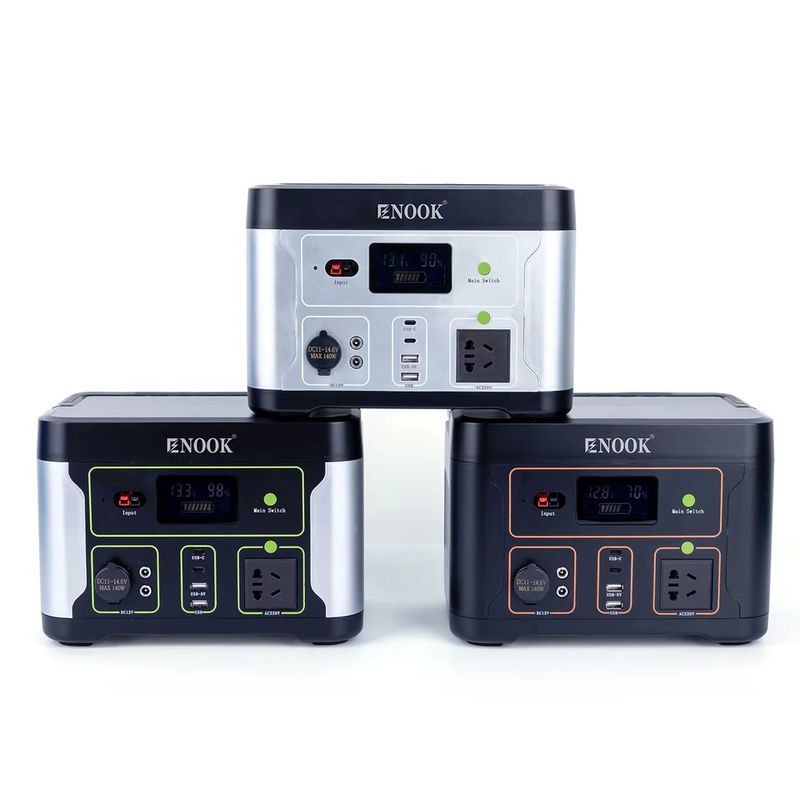 LiFePO4 Lithium Ion Battery With UPS And Support Solar Panel Charging Portable Power Station