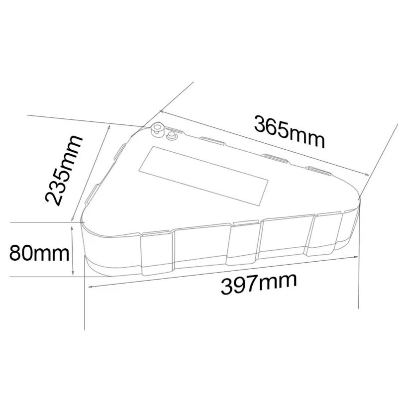 Customizable 72V Triangle Ebike Battery 3000W 3500W 72V 20Ah E Bike Battery with 18650 Cells