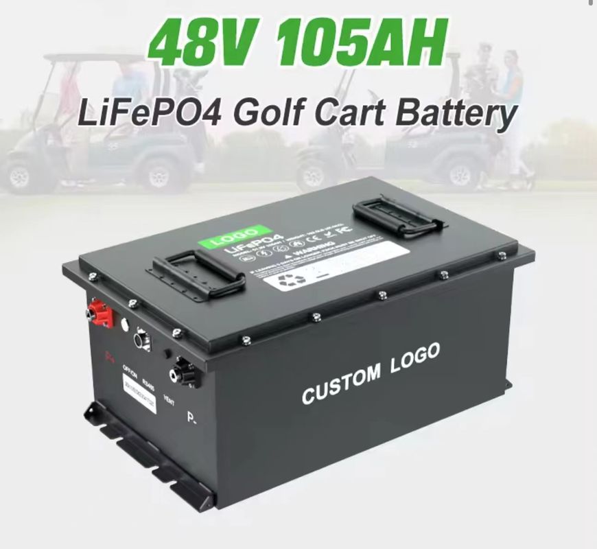 Electric Golf Cart Lithium Ion Batteries Pack with Bluetooth and 58.4V Charge Voltage