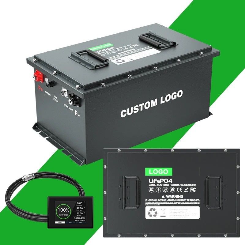 IP67 Lithium Iron Phosphate Battery Golf Cart Lifepo4 Lithium Ion Battery Pack 51.2v Deep Cycle