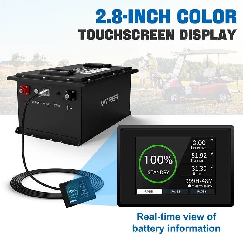 36v 48v 72v 100ah 200ah Lithium Ion Golf Cart Battery for Environmentally Friendly