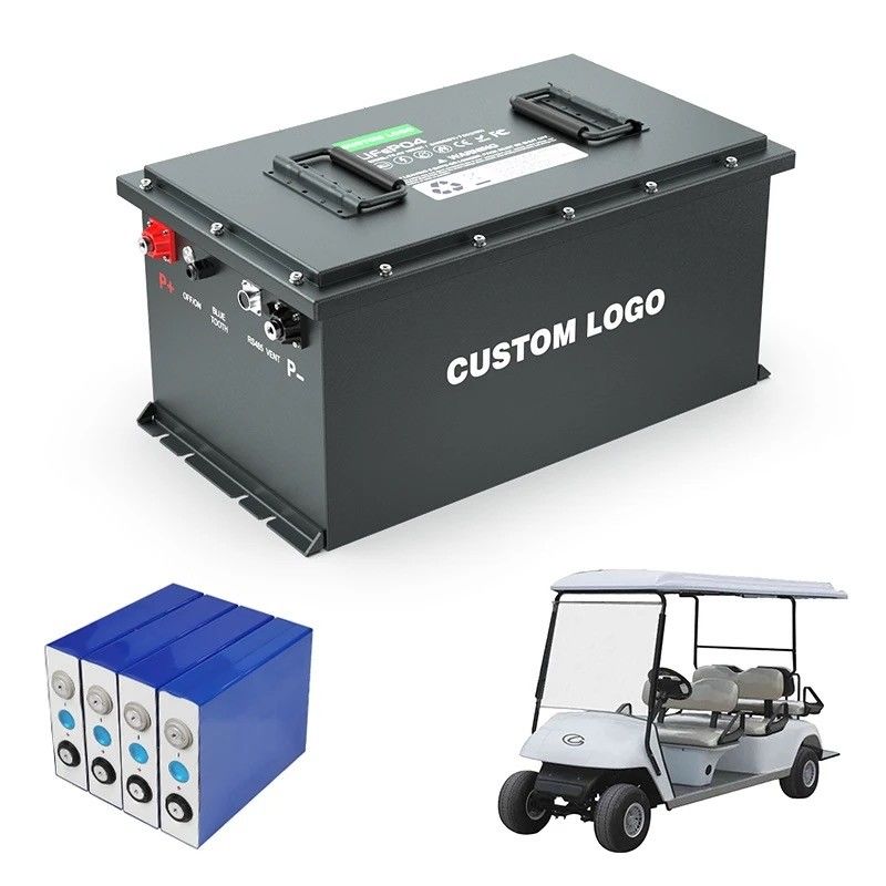 IP67 Lithium Iron Phosphate Battery Golf Cart Lifepo4 Lithium Ion Battery Pack 51.2v Deep Cycle